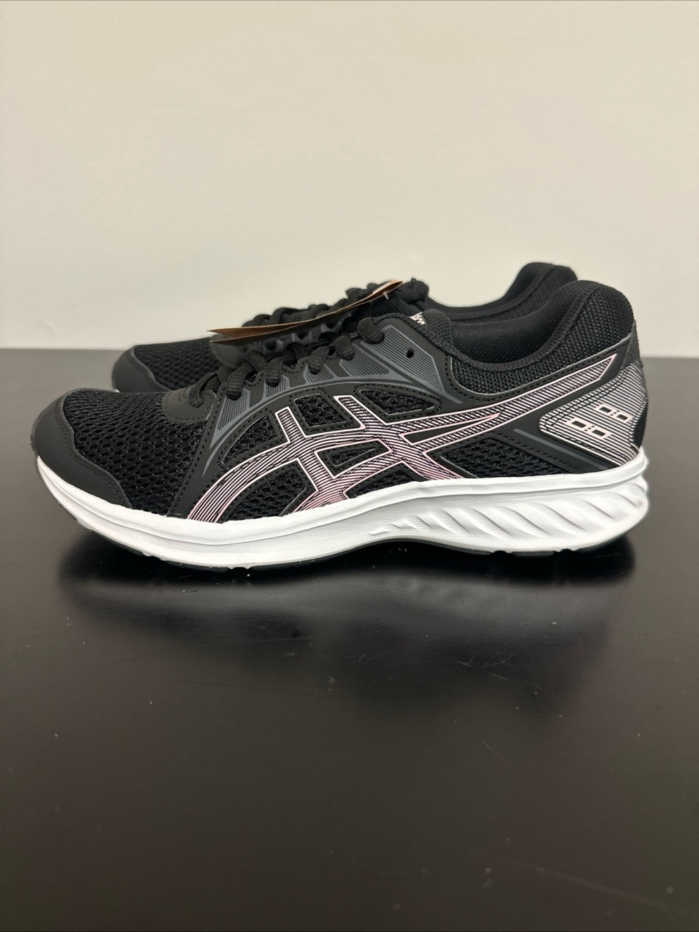 ASICS Jolt 2 Women 9 Wide Running Shoes Black Rose Gold Sneaker NWT 1012A188